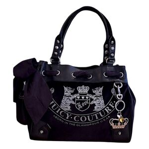 Juicy Couture, VINTAGE, Old School Black Scottie Dog Daydreamer Nwt,